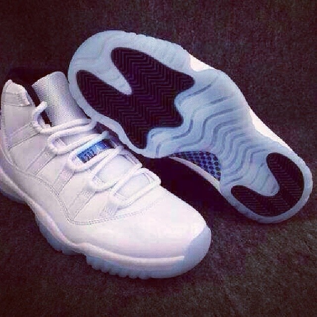 light blue and white 11s