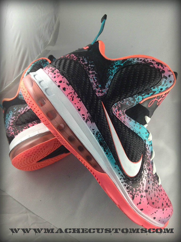 Nike LeBron 9 Miami Nights by Mache Custom Kicks (5)