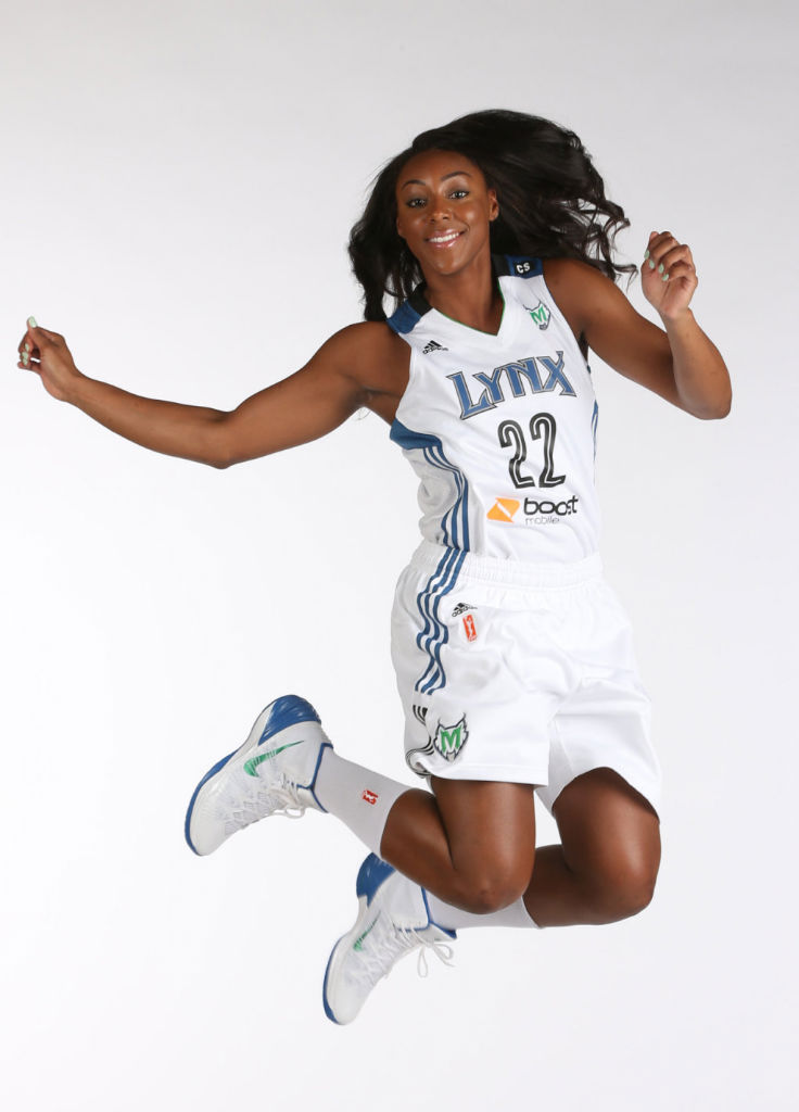 Monica Wright wearing Nike Hyperdunk 2013