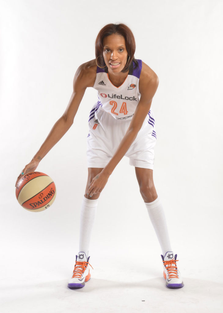 DeWanna Bonner wearing Nike KD V PE