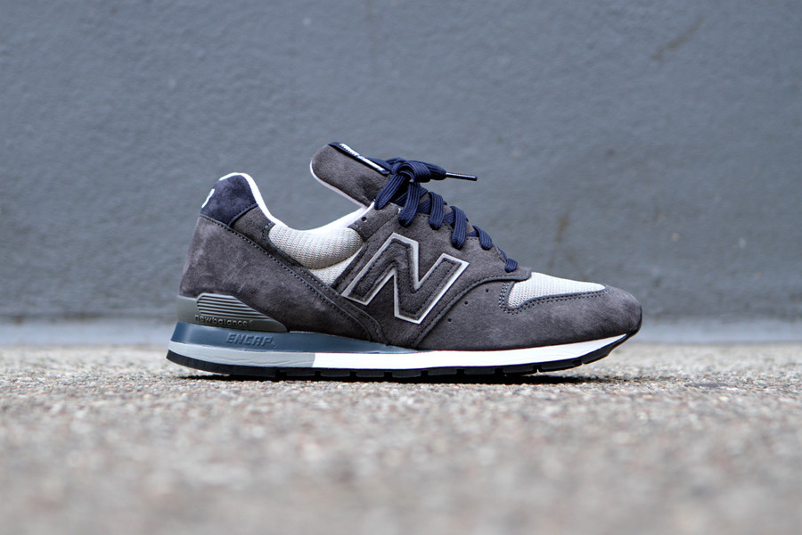 new balance 996 grey on feet