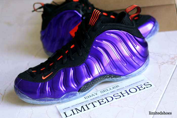 purple orange and black foamposites