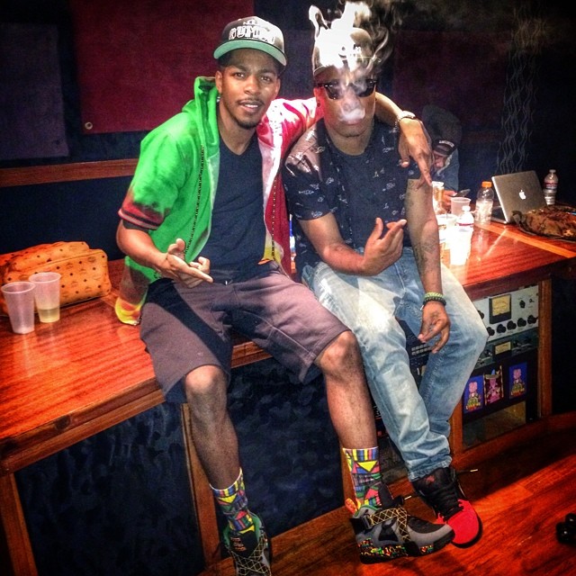 King Los wearing Nike Air Raid Peace