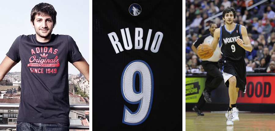 ricky rubio timberwolves shirt