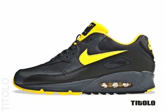 nike air yellow and black