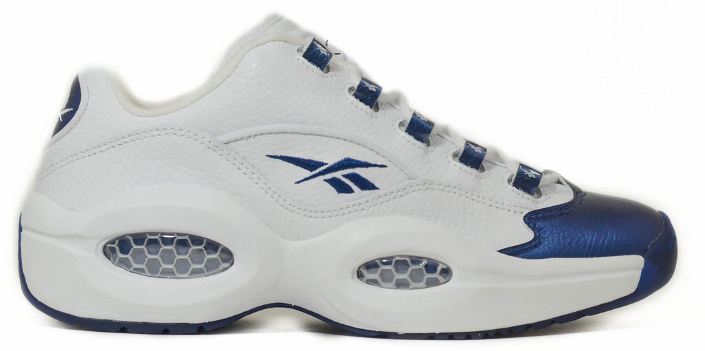 Reebok Question Low White/Navy Leather