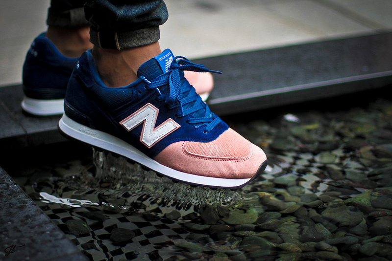 New balance 997 salmon on sale toe