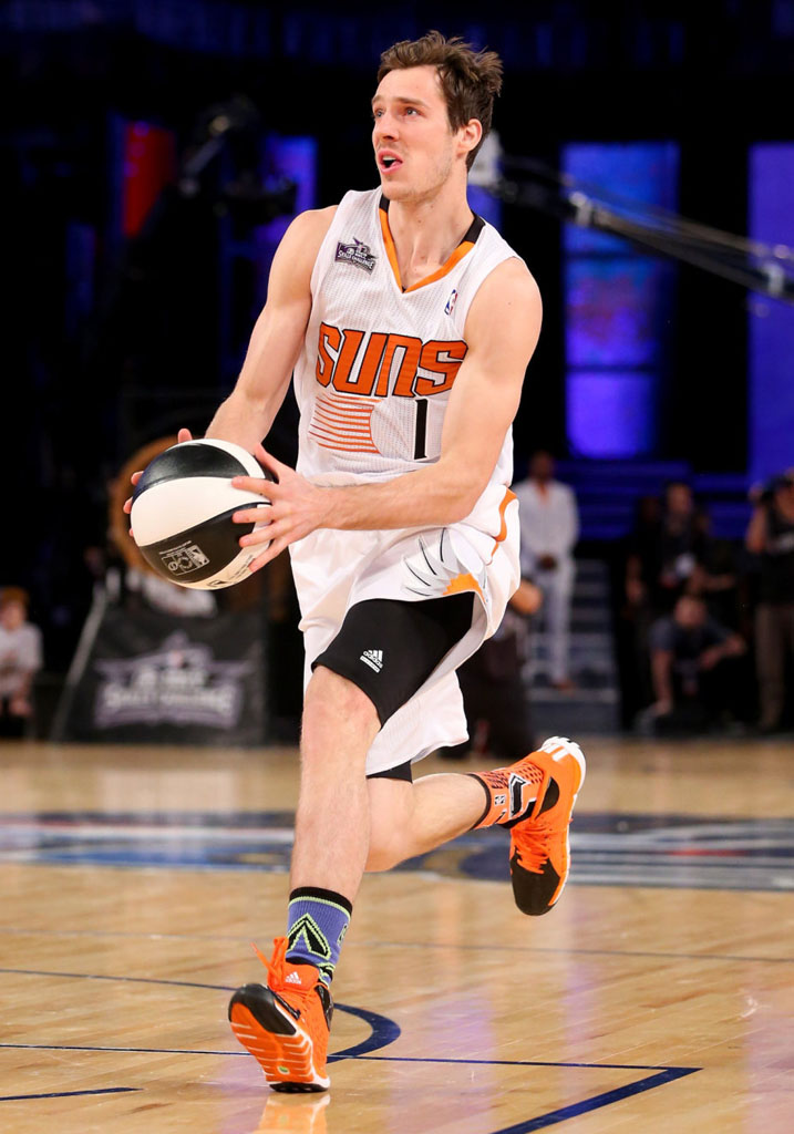 Goran Dragic wearing adidas Rose 773 II