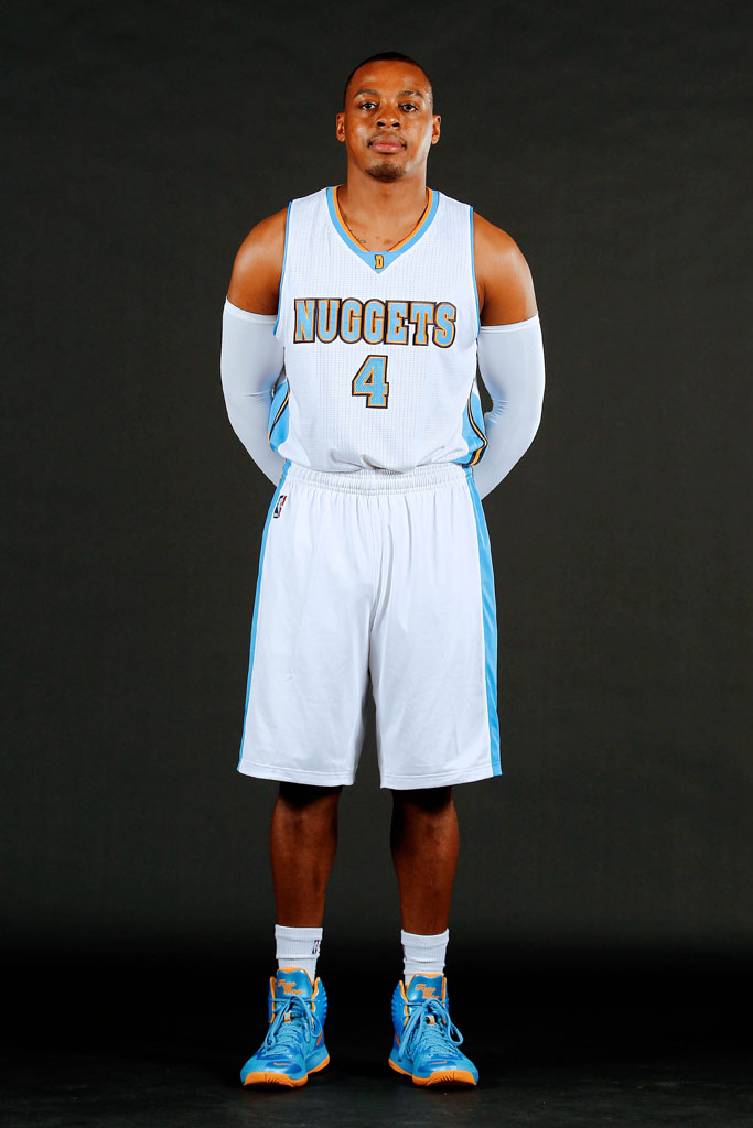 Randy Foye wearing Nike Hyperfuse 2014 PE