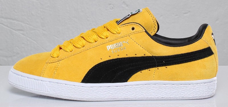 puma suede yellow