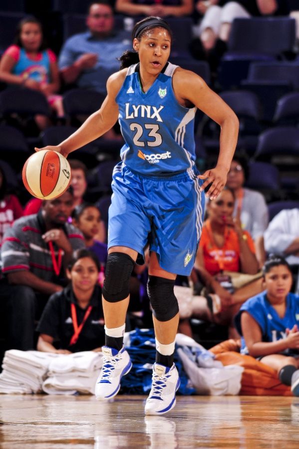 Maya Moore wearing Jordan Fly Wade