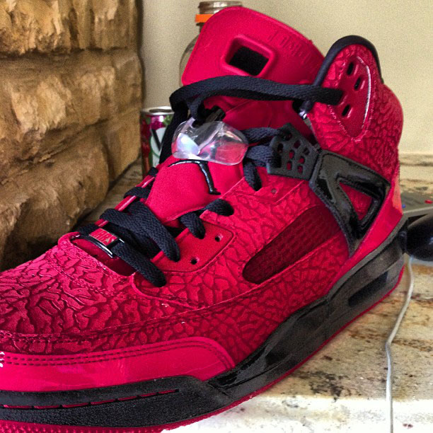 Stephen Jackson's Jordan Spizikes // Red Elephant/Black