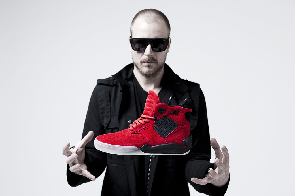 supra skytop iv black red