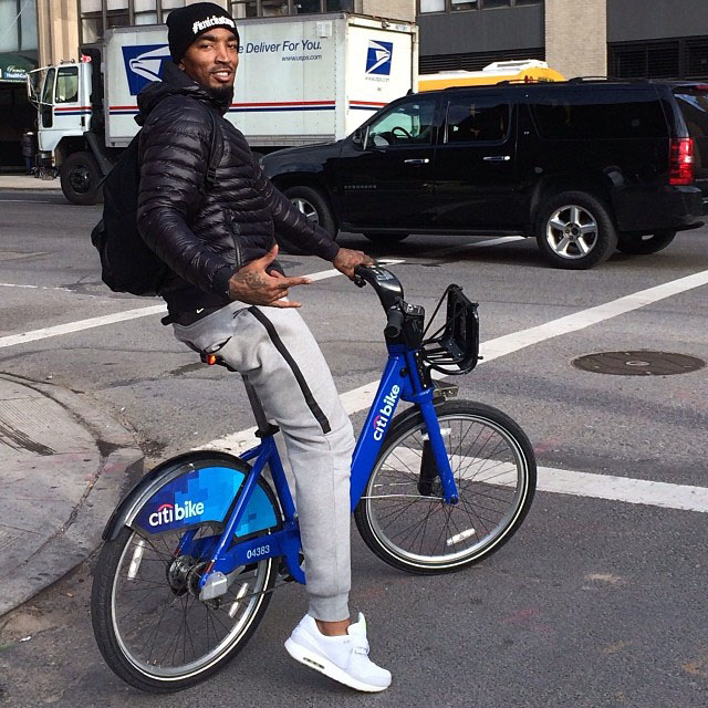 J.R. Smith wearing Nike Air Max 1