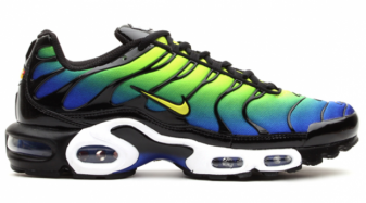 air max plus blue and green