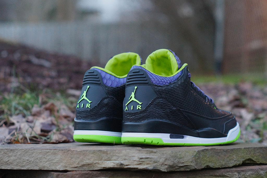 Air Jordan 3 Shark + Python + Kangaroo 'Joker' by JBF Customs (2)