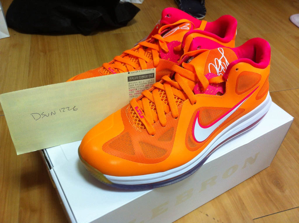 lebron 9 low orange