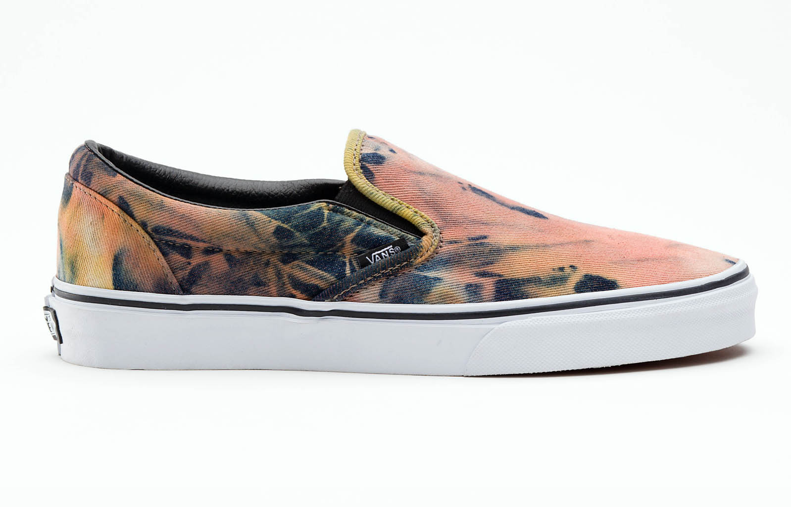 vans tie dye slip ons