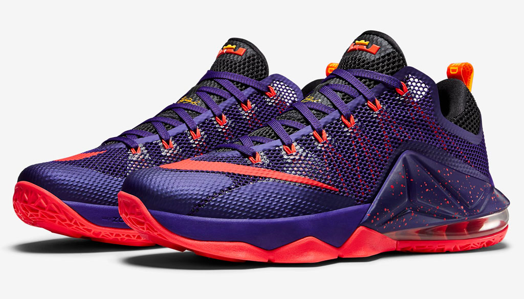 purple and orange lebrons