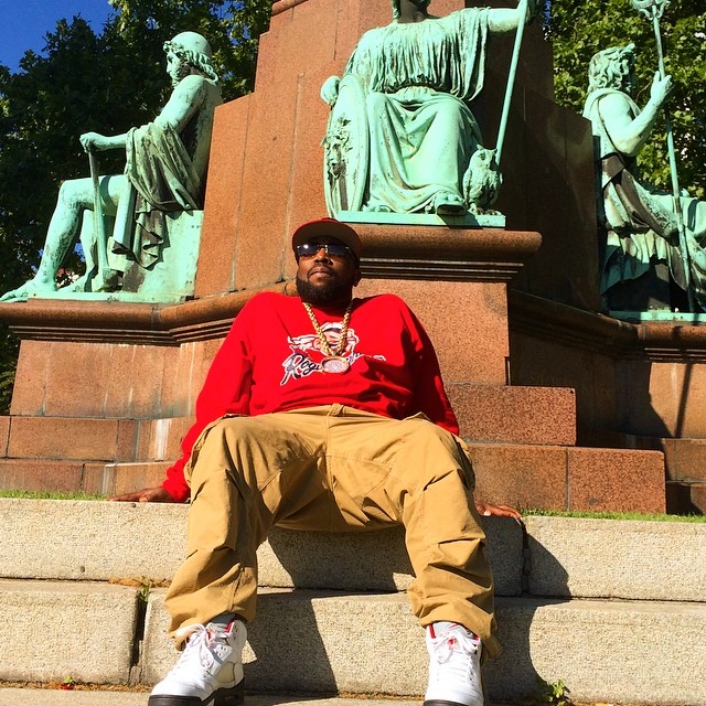 Big Boi wearing Air Jordan V 5 Retro Fire Red