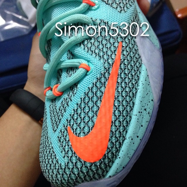 Nike LeBron XII 12 Teal/Grey-Orange Sample (11)