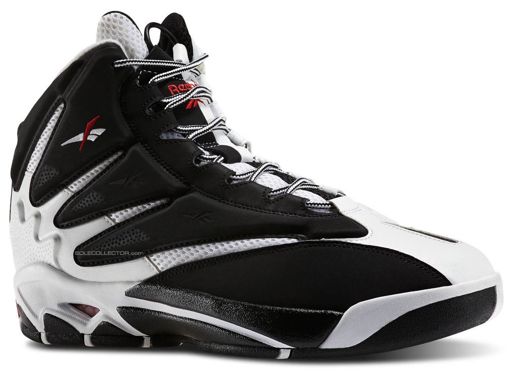 reebok the blast white black excellent red