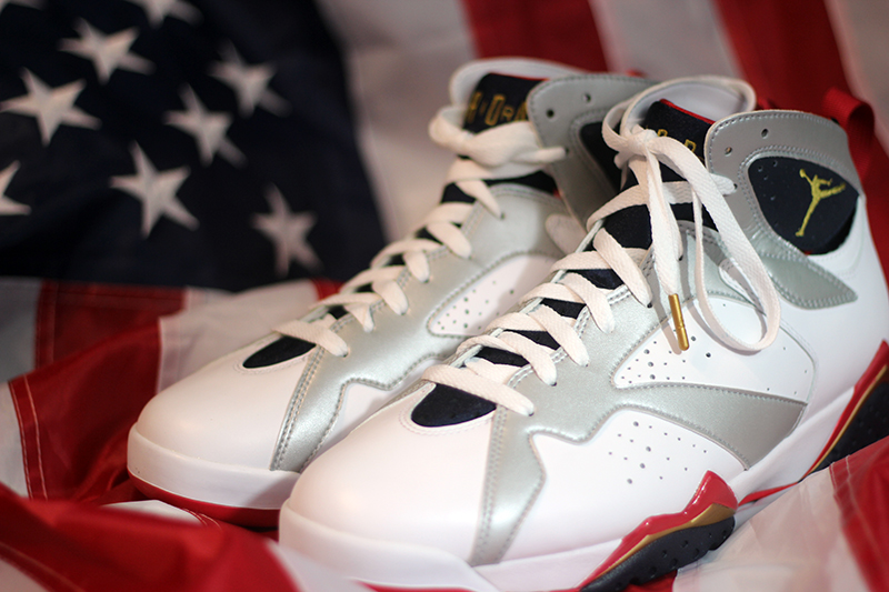 jordan 7 olympic on feet