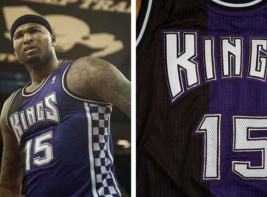 sacramento kings checkered jersey