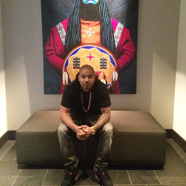 DJ Envy wearing Air Jordan VI 6 Infrared