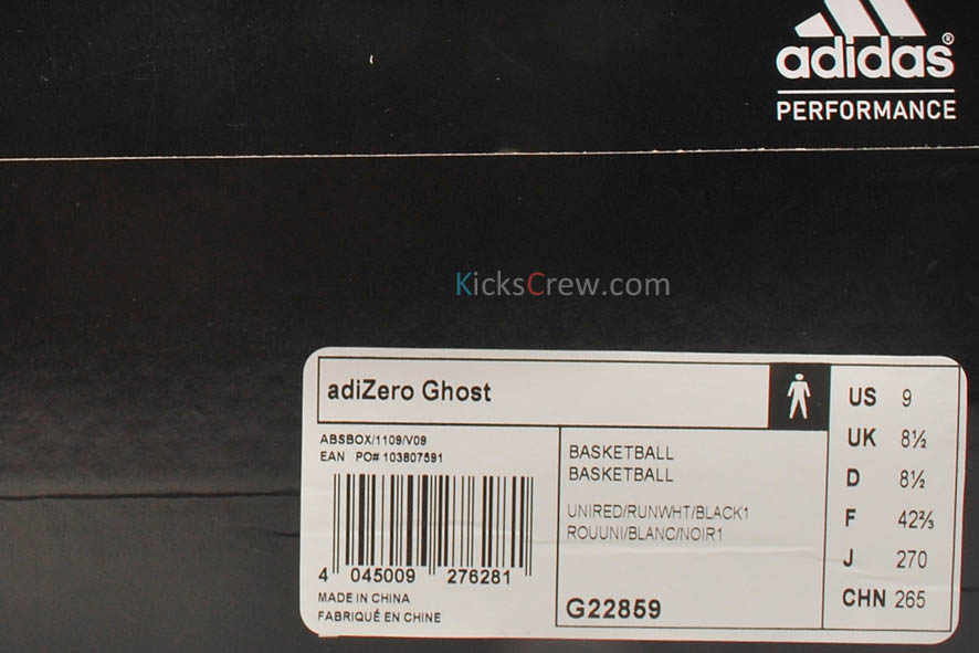 adidas adiZero Ghost University Red Running White Black G22859 