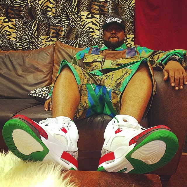 Big Boi wearing Jordan Spizike OG