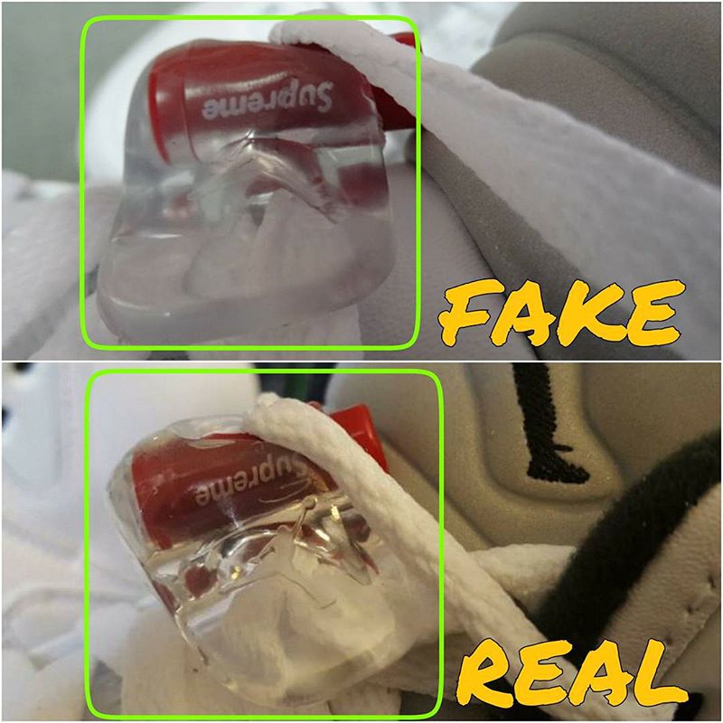 How To Tell If Your &#39;White&#39; Supreme Air Jordan 5s Are Real or Fake | Sole Collector
