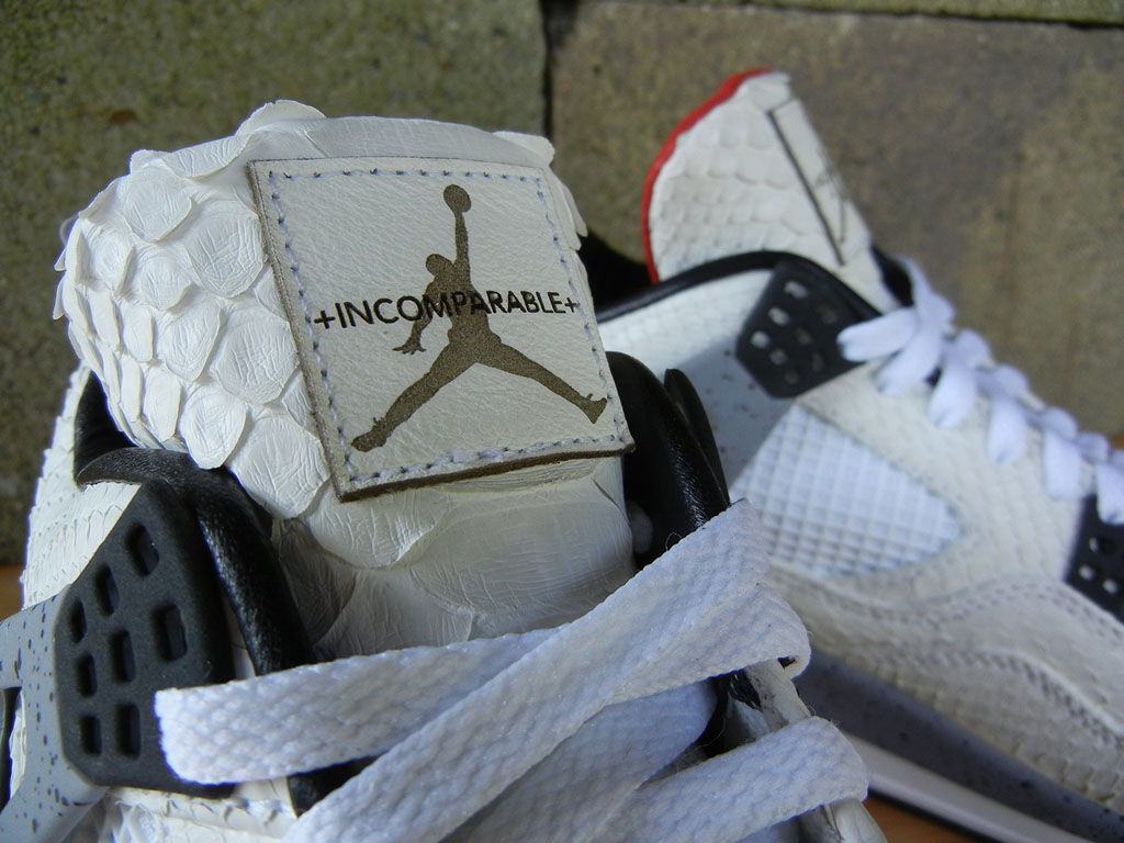 Air Jordan IV 4 Retro White Python by JBF Customs (3)