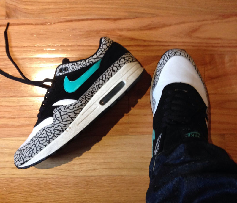 Spotlight: Forum Staff Weekly WDYWT? - 3.21.14 - dannyiss wearing atmos x Nike Air Max 1 Elephant