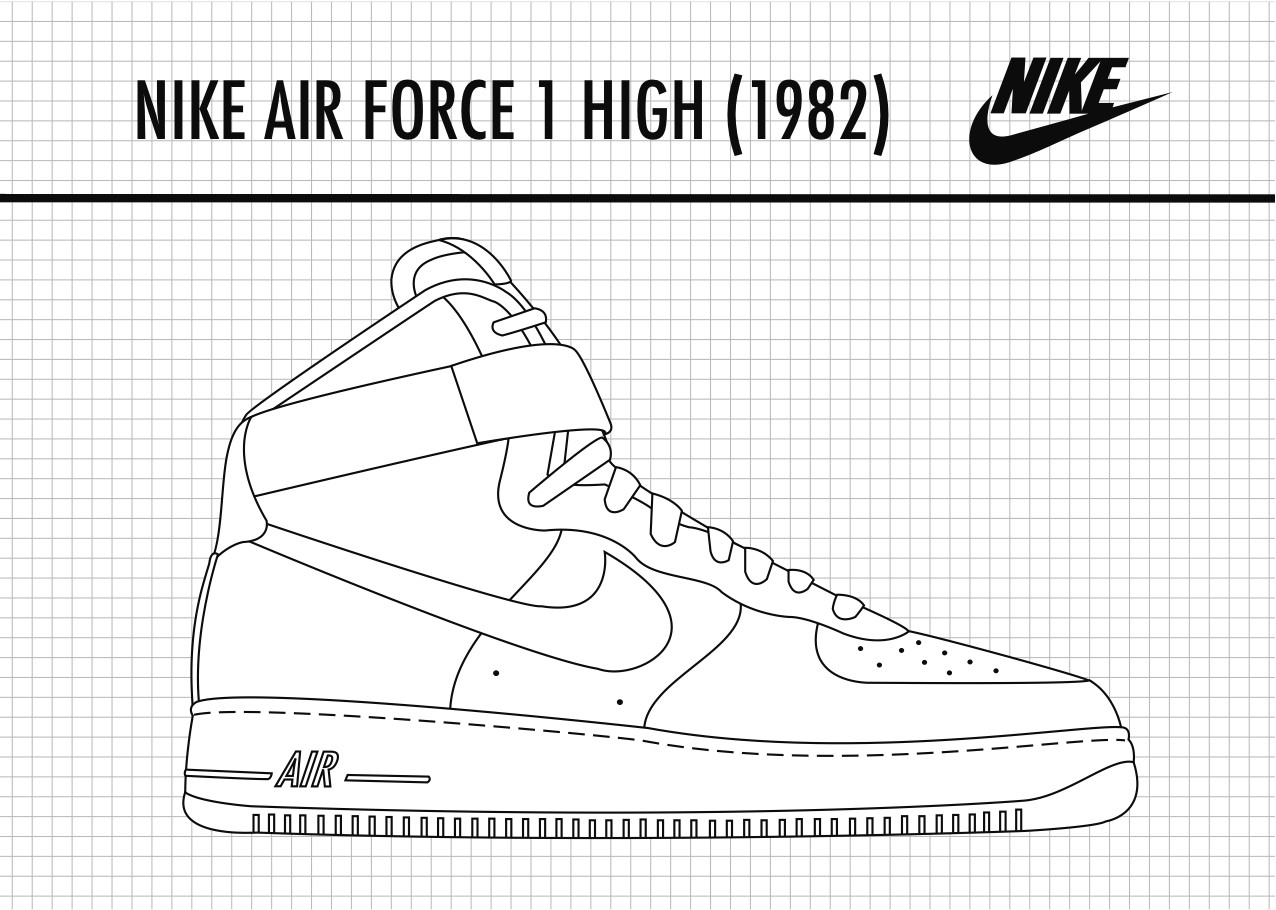 Blank Air Force 1 Template