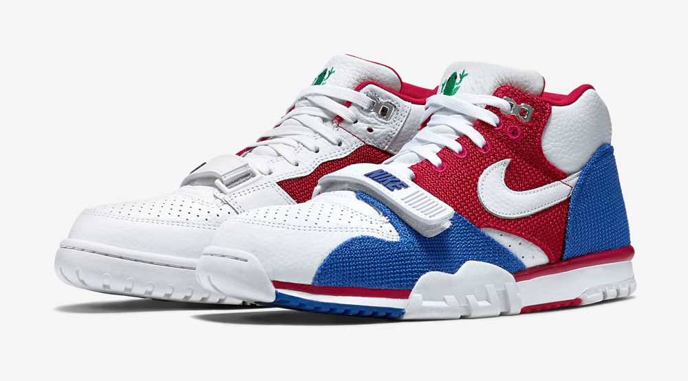 nike trainers red white blue