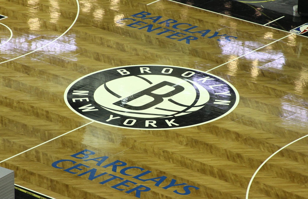 Brooklyn Nets Unveil Herringbone Basketball Court (1)