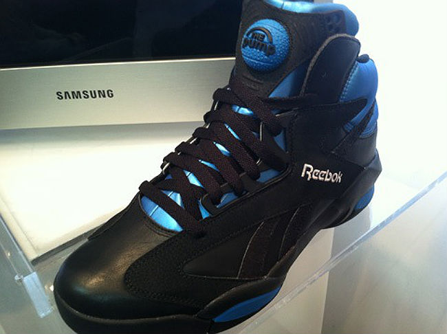 reebok black and blue shoes