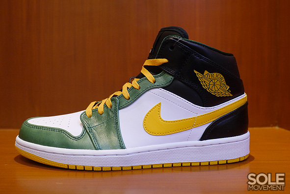 green yellow and white jordan 1s