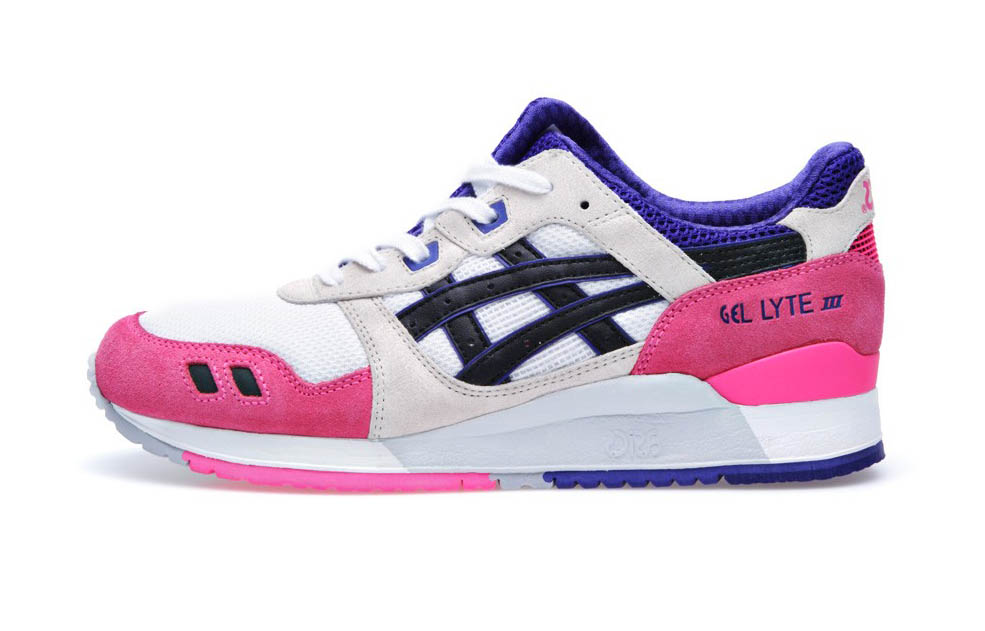 asics gel lyte 3 white pink