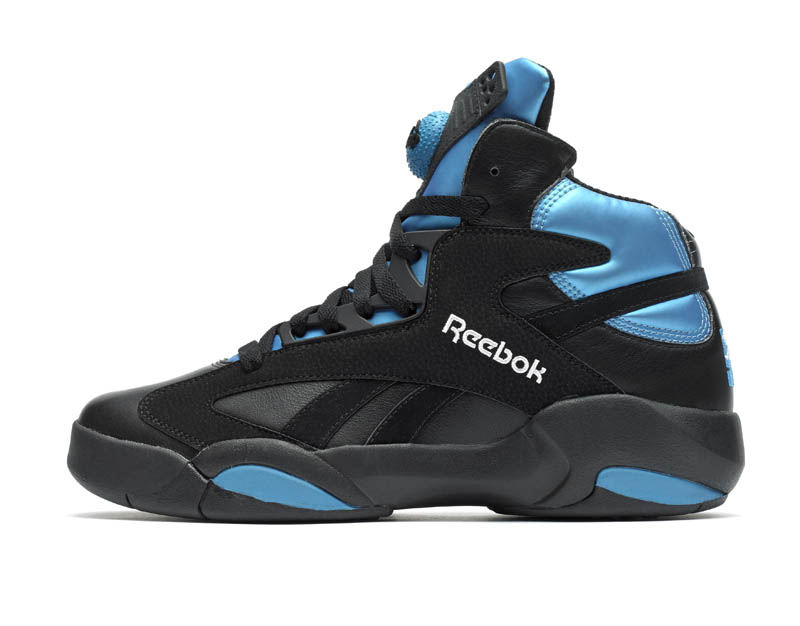 Reebok black cheap and blue shoes