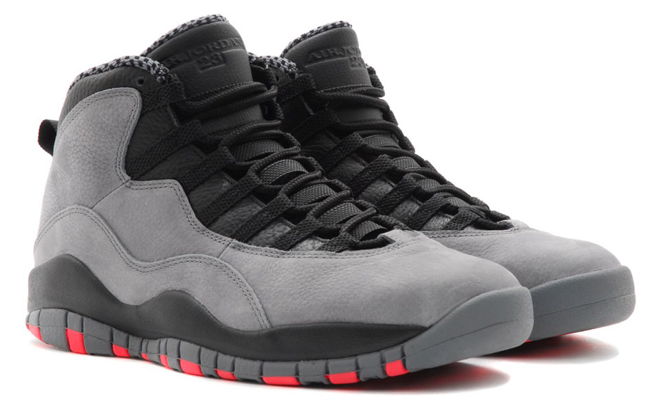 Air Jordan 10 Cool Grey / Infrared (2)