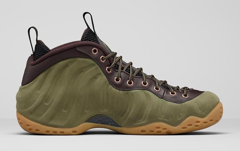 olive green nike foamposites