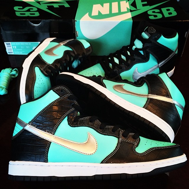 DJ Skee Picks Up Nike Dunk High SB Tiffany