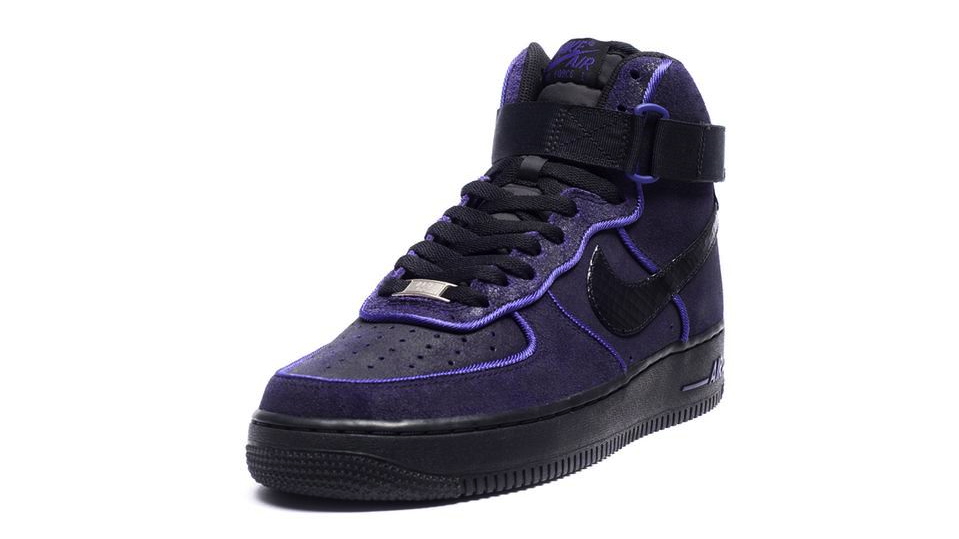 purple black air force ones