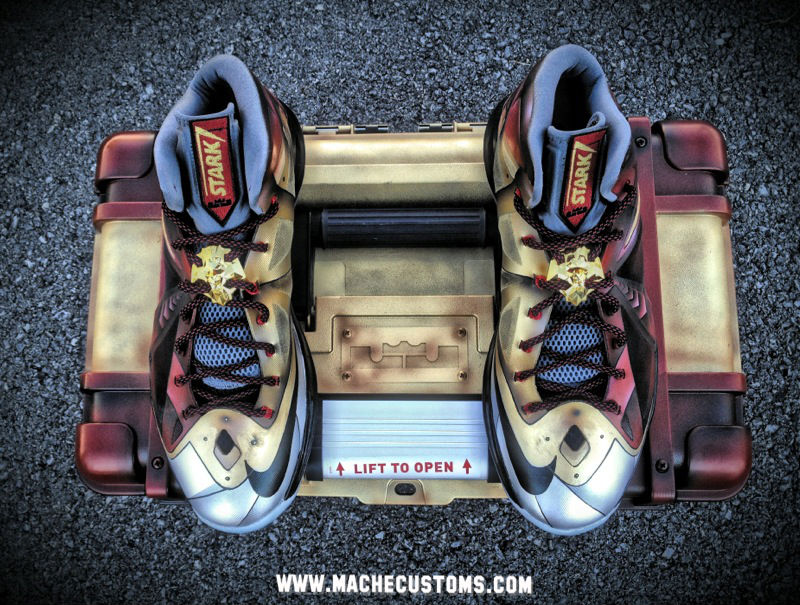 Nike LeBron X "Ironman 3" for LeBron by Mache Custom Kicks (4)