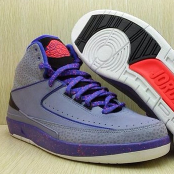 grey and purple jordan 2