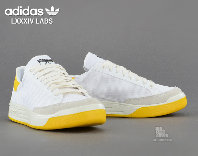 adidas white and yellow