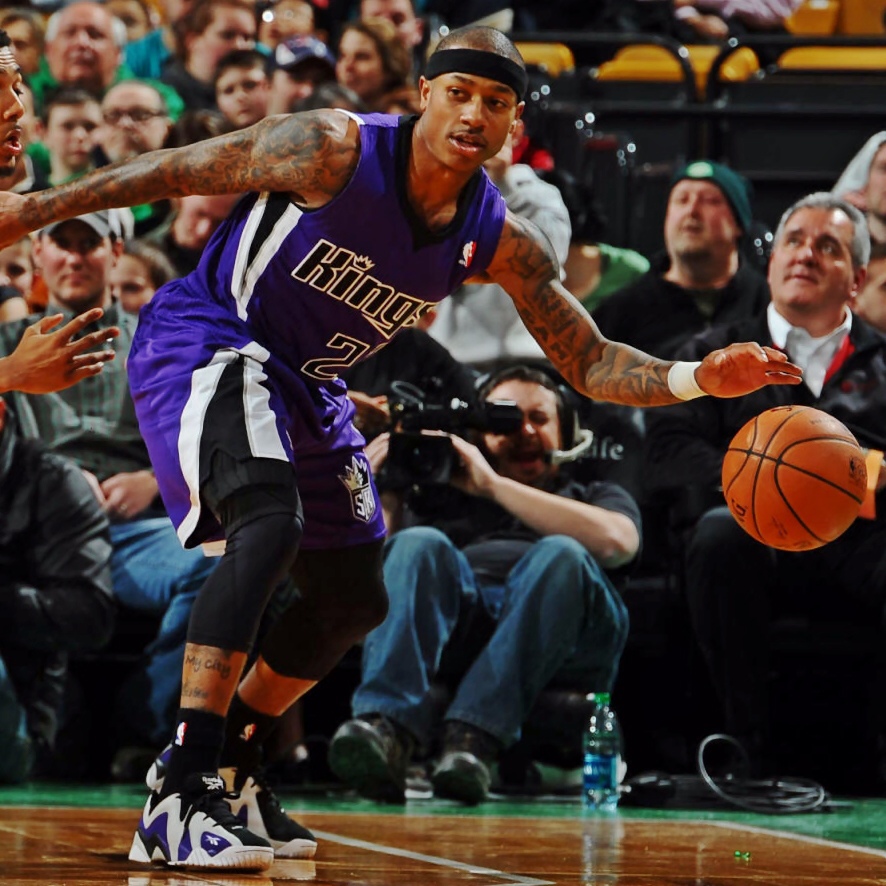 Isaiah Thomas Reebok Kamikaze II Low Kings Away PE 