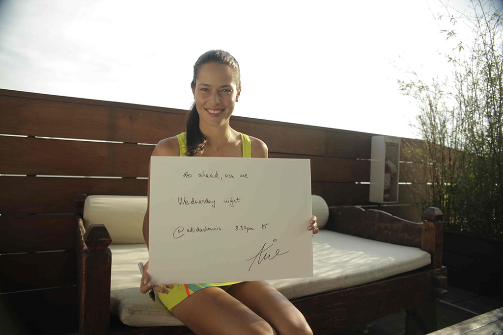 adidas Tennis Twitter Takeover with Ana Ivanovic